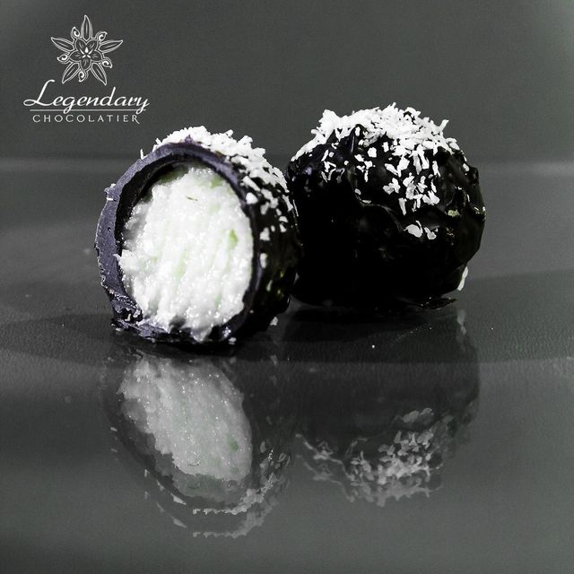 COCONUT CHOCOLATE TRUFFLE Texture Melting Filling Composition Coconut Rice Flavor Coconut With Dark Chocolate Aroma Famous Aroma Of Ben Tre - Image 2