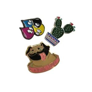 Custom Various Styles Metal Enamel Lapel Pin Origin China Plating Gold Material Metal Trademark YiBAO Model NO. YB-020 Type School Badge - Image 4