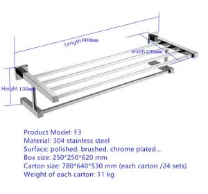 High Quality Hotel Bathroom Accessory & Bathroom Towel Rack/Bath Towel Rack - Image 3