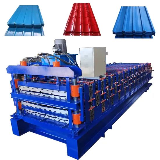 Fully Automatic Corrugated Trapezoidal Roof Tile Making Machine Cold Bending Roll Forming Machine - Image 1