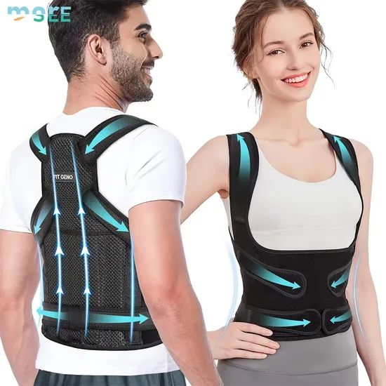 Back Lumbar Support Shoulder Posture Support Posture Corrector Back Pain Relief Breathable Back Brace Support - Image 2