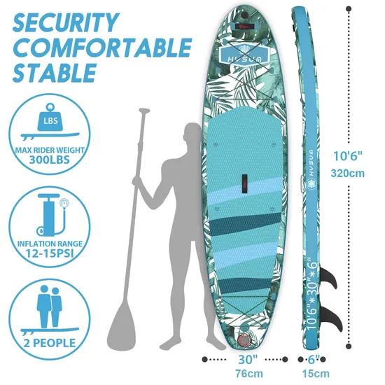 Durable Inflatable Paddle Board Set for Surfing and Yoga - Image 2