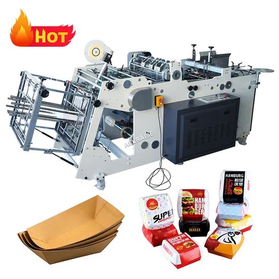 Factory Price Paper Carton Box Erecting Forming Machine Hamburger Box Making Machine - Image 2