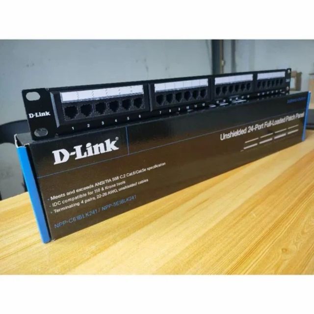 D Link 24 Port Patch Panels ID Plate PC Brand D Link Port Count Six Thickness 1.5mm Support Bar SPCC Type Patch Panels Package Type - Image 3