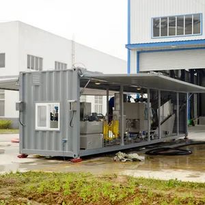 Urban Sewage Treatment Plant Truck Container Mobile Sludge Dewatering ...