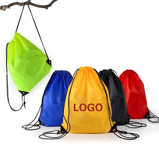 Promotional Custom Printed Gift Cosmetic Polyester Drawstring Bags - Image 4