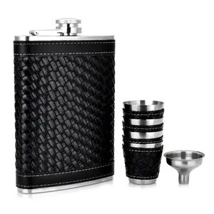 304 Stainless Steel Hip Flask Set with Funnel Shot Glass Gift - Image 6