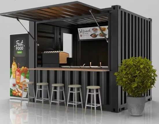 Container Bar Kitchen Cafe Container Coffee Shop 20 FT Container Restaurant - Image 4