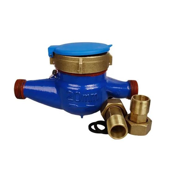Lxsg 20e Bsp Thread ISO 4064 Class B 20mm Cold Brass Multi Jet Water Meter - Image 1