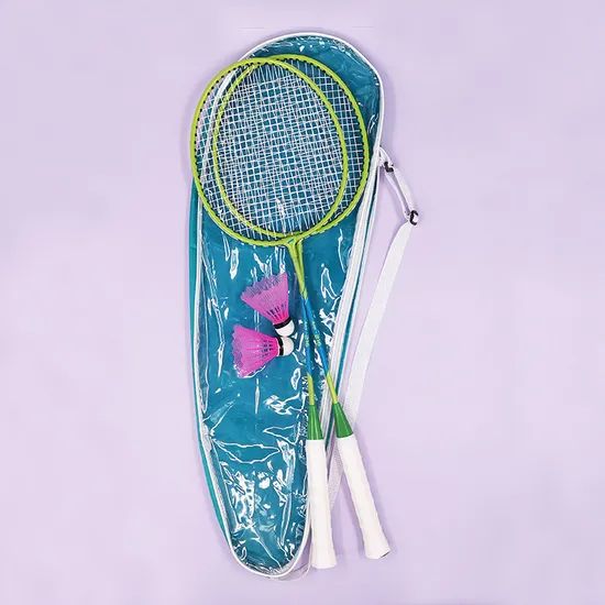 Steel Badminton Rackets Set with Plastic Shuttlecocks - Image 2