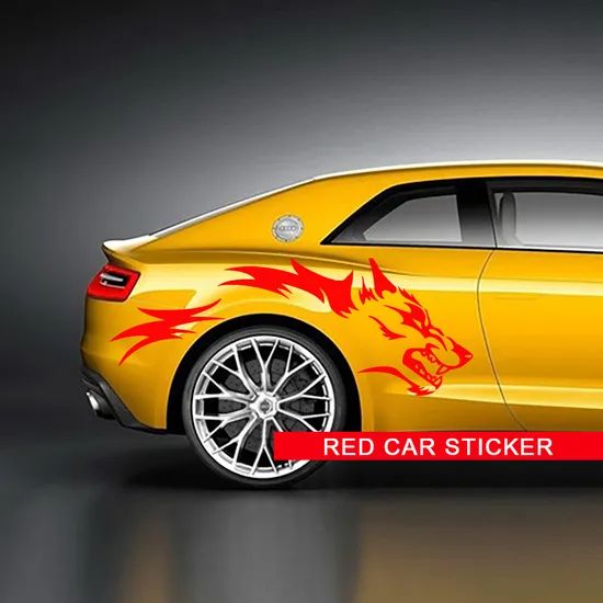 Wolf Totem Car Stickers Personality Decorative Car Rear Wheel Decal Door Stickers - Image 2