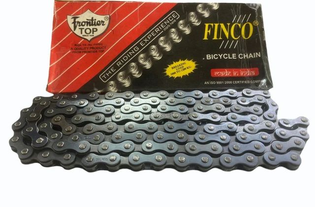 Bicycle Chain 110 links Links 110 Color Black Number of Speeds 1 Material Mild Steel Usage/Application In - Image 1