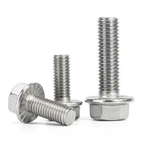 Factory Direct Sale SS304 Hex Flange Bolt M8 Full Thread Flange Bolt - Image 2