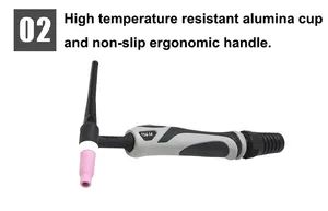 Inwelt 5m Water Cooled TIG Wedler Torch Gun Tungsten Argon 240AMP ...