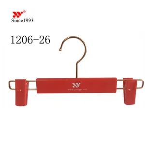 New Design Velvet Plastic Bottom Pants Hangers MOQ 3000PCS Trademark YY Origin China Model NO. 1206 Logo Customized Hook - Image 4