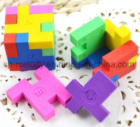 Cute 3D Magic Cube Puzzle Erasers/Rubber/Shape Eraser - Image 1
