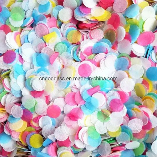 Round Tissue Confetti Circle Paper Wedding Holiday Party Decoration - Image 2