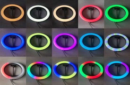 Desktop RGB LED Ring Light with Stand Tripod for Makeup, Youtube, Video, Photography - Image 6