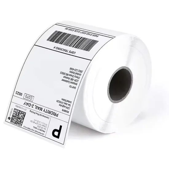 Heat Transfer Thermal Barcode Labels Direct Thermal Sticker Paper Roll - Image 3