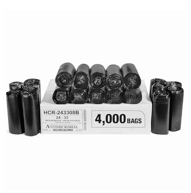 Aluf Plastics High Density Trash Bags Heavy Duty Commercial Garbage Bags - Image 2