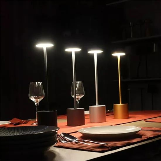 Modern Cordless Decorative Lamp Rechargeable Battery Restaurant LED Dining Table Lamps - Image 5