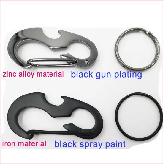 Small Size Round Shape Cheap Carabiner Metal Snap Hook Logo Custom Color Silver Condition New OEM/ODM Accepted Special Snap - Image 2