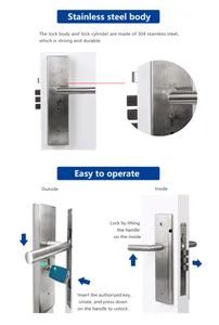 Flexible Remote Control Smart Door Lock Mechatronic 304SS Fail-Secure IP65 12VDC 100000T 15D - Image 5