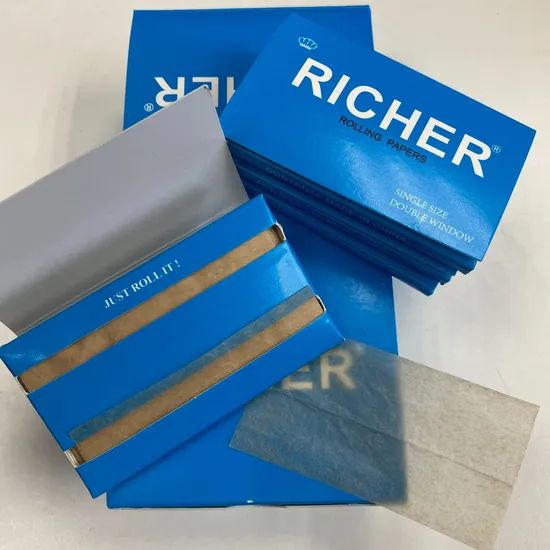 Portable Single Size Rolling Paper: 70X36mm, Bleached, Customizable Brand - Image 4