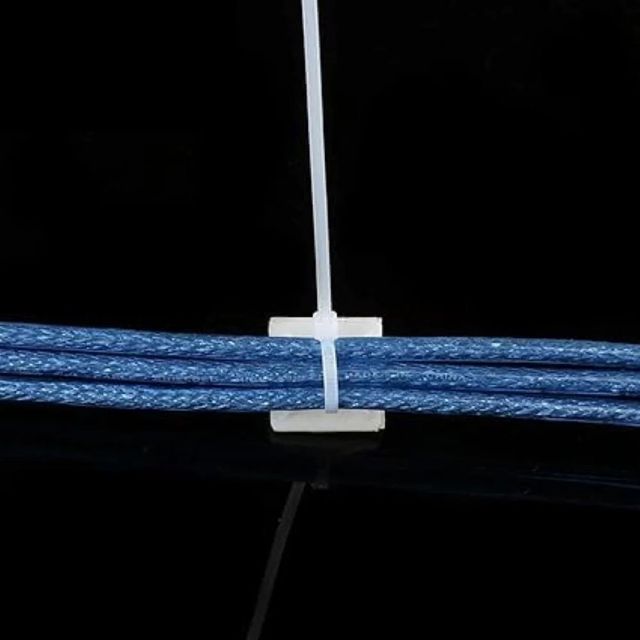 Plastic Cable Tie Mounts Finish Matte Shape Square Size 2x2 inch Material Plastic Color Yellow and - Image 3