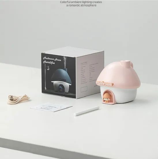 Hot Sale USB Rechargeable Cute Mushroom Humidifier Small Air Humidifier - Image 6