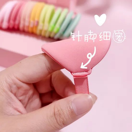 Soft Exquisite Warm Colors Double-Faced Bulk Price Powder Puff High Quality Lightweight Portable Custom Makeup Powder Puff - Image 5