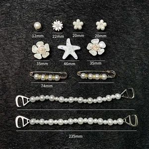 Fashion All-Match Pearl Chain DIY Shoe Decorations Style Pearl Origin China Model NO. S-174 Trademark Custom HS Code - Image 4