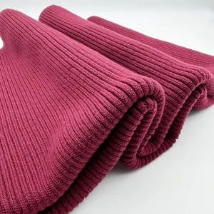 2*1 Cotton Rib Knit Cuff Hem for Garment Fabric Origin China Weight 1000 G Style Printed Pattern Plain Technics Tricot Yarn Count 32 - Image 2
