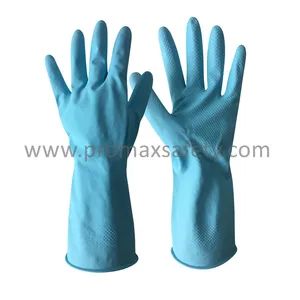 Unsupported Yellow Natural Rubber Kitchen Housework Gloves - Image 2