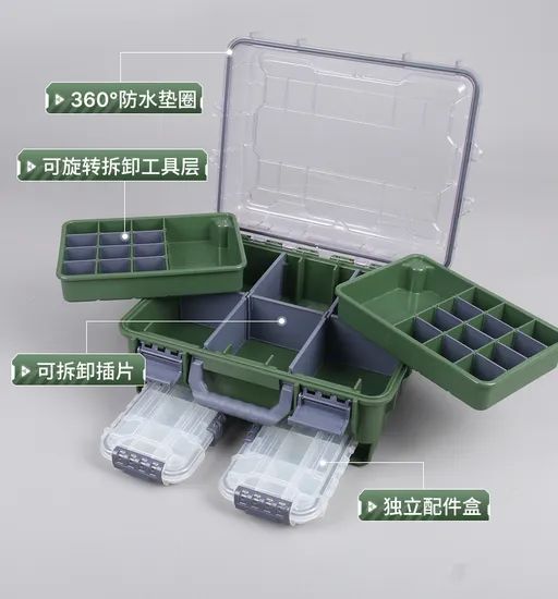 Lure Box Multi-Function Suitcase Storage Bait Accessories Box - Image 4