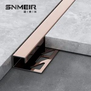 Modern Metal Tile Trim Tile Accessories Tile Edge Trim OEM Support Color Silver Trademark Senmry Certificate ISO9001 Origin China - Image 5