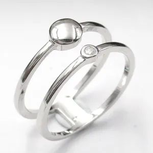 Fashion Multi Color Cubic Zirconia 925 Sterling Silver Rings for Party - Image 2