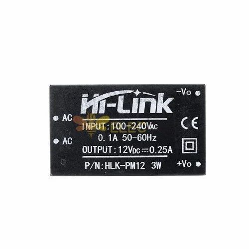 HLK-PM12 AC-DC Power Module Color Black Condition New No-load Loss <0.1w Load Regulation ±0.5 Certifications Ul, Ce Efficiency High - Image 1