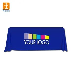 Custom Trade Show Sublimation Printed Logo Polyester Spandex Table Cover - Image 3