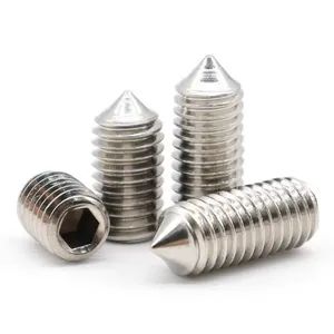 M4X20 A2 Stainless Screw with Cone Point Socket Set Screw Origin China Groove Hexagon Customized Yes Trademark Rankoo Head Style Round - Image 4