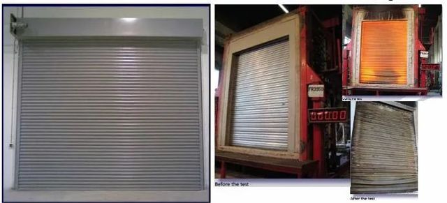 Fire Rated Rolling Shutters Slat Configuration Double Wall Standards Compliance Bs, Fm, Ul Fire Rating Duration Up To 4 - Image 1
