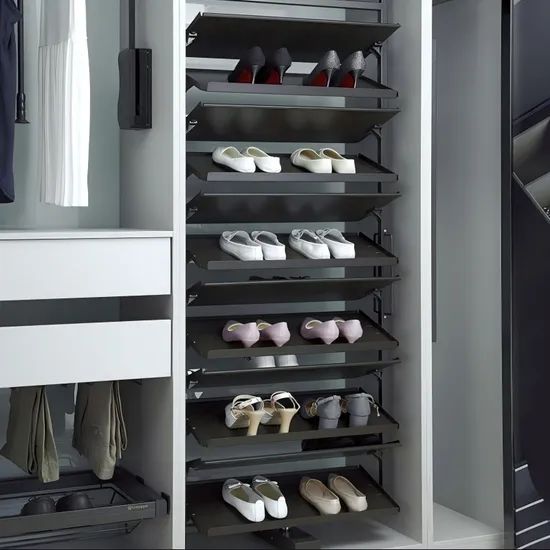 Wardrobe Revolving Shoes Rack Storage Accessories for Bedroom - Image 3