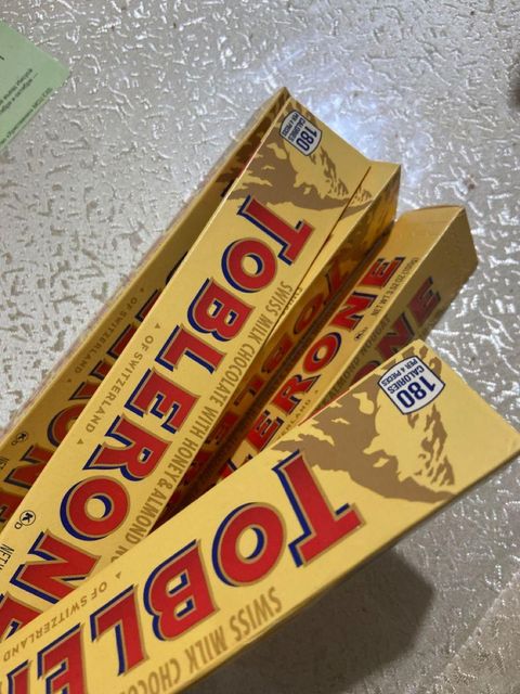 Fast Delivery Toblerone Chocolate Bar Made with Smooth Milk Chocolate Honey and Almond Nougat - Image 1