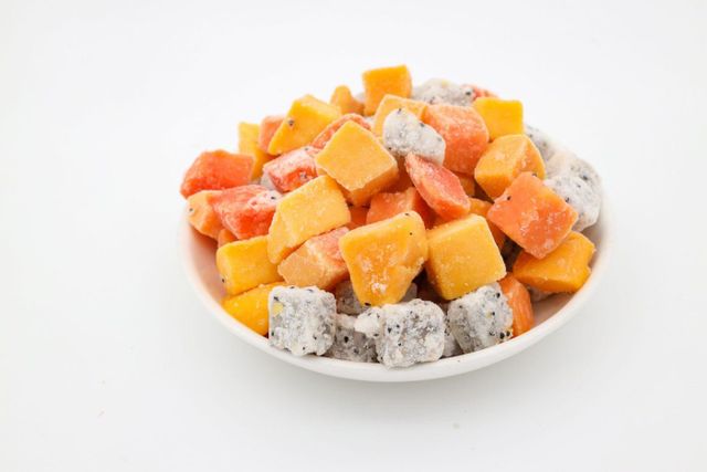 Fruit Papaya Dragon Fruit Mango Mixed Papaya FROZEN IQF Individual Quick 100% Sour Sweet Fruit 1 Kg Cube - Image 4