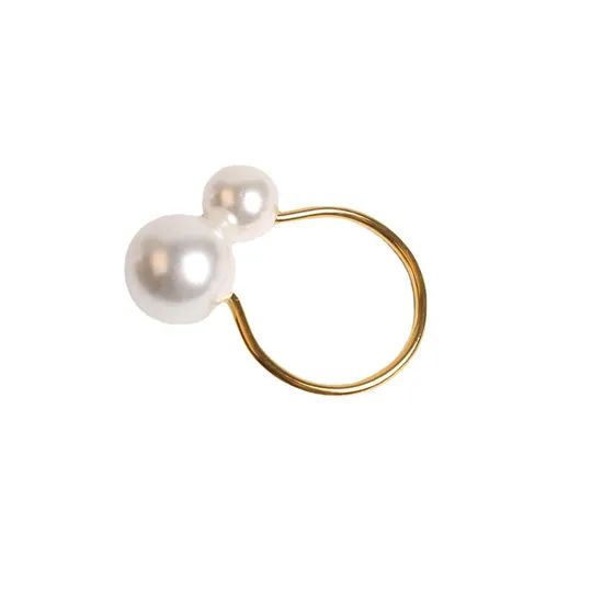 Wedding Party Pearl Design Tableware Napkin Rings - Image 3