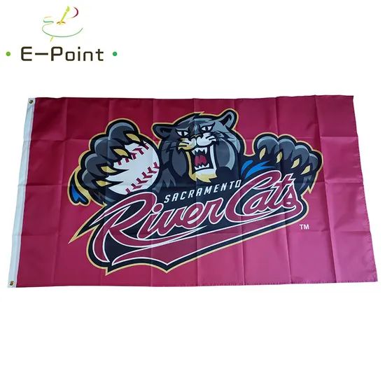 Custom Sacramento River Cats Flag Fans Advertising Flags Different Size Display Banner - Image 1