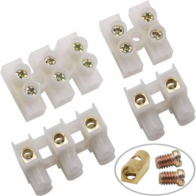 Screw Terminal Connectors Color White Material PVC Weight 30 gm IP Rating IP44 Finish Polished Reusability Reusable Packaging Type - Image 2