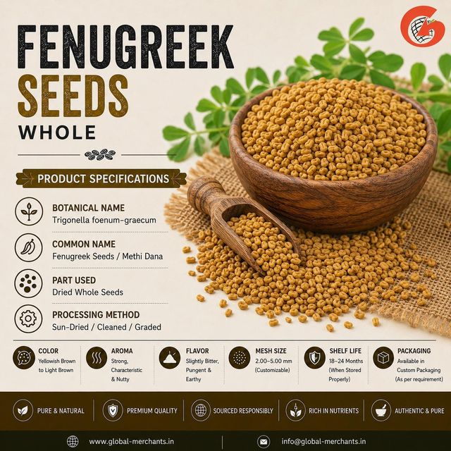 Fenugreek Seeds | Indian Methi Seeds | Whole Fenugreek Seeds | Premium Quality | Machine Cleaned | Bulk Export Supplier – product photo 2, product detail gallery