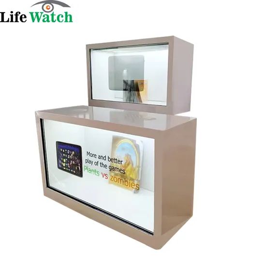 55-Inch Android Windows OS Ultra HD Smart Ai Virtual Reality LCD Interactive Touch Screen Transparent 3D Holographic Showcase Display - Image 1