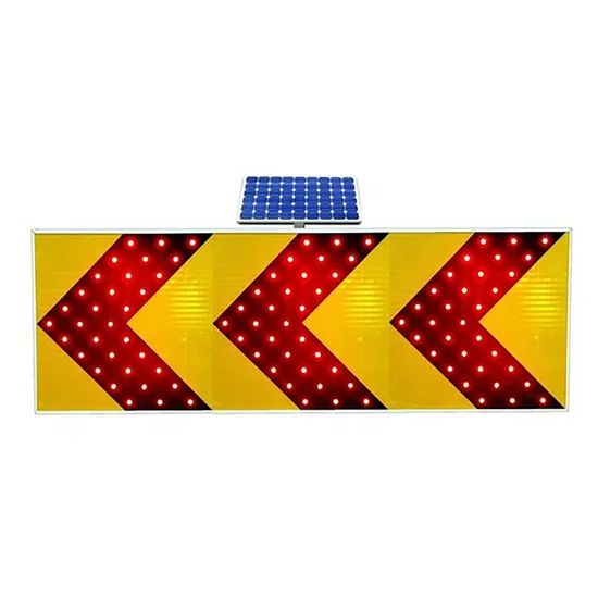 Lighted Direction Sign LED Flashing Traffic Construction Guide Aluminum Solar Arrow Direction ...